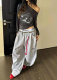 Versatile Letter Print Hip Hop Dance Jogger
