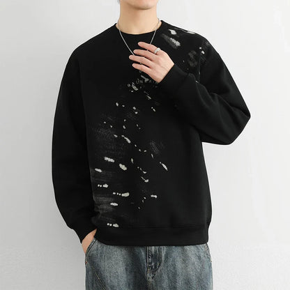 Abstract Paint Splatter Sweatshirt