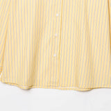 Flattering Striped Single Breasted Long Sleeve Shirt