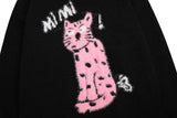 Knitted Cartoon Cat Jumper Sweater