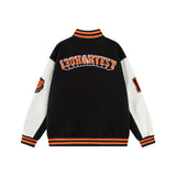Men Essential Patchwork Baseball Varsity Jacket