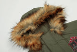 Streetwear Hip Hop Fur Collar Hooded Jacket