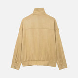 Vintage Lightweight High Neck Zipper Wool Jacket
