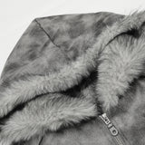 Durable Thick Parkas Fur Collar Hooded Jacket