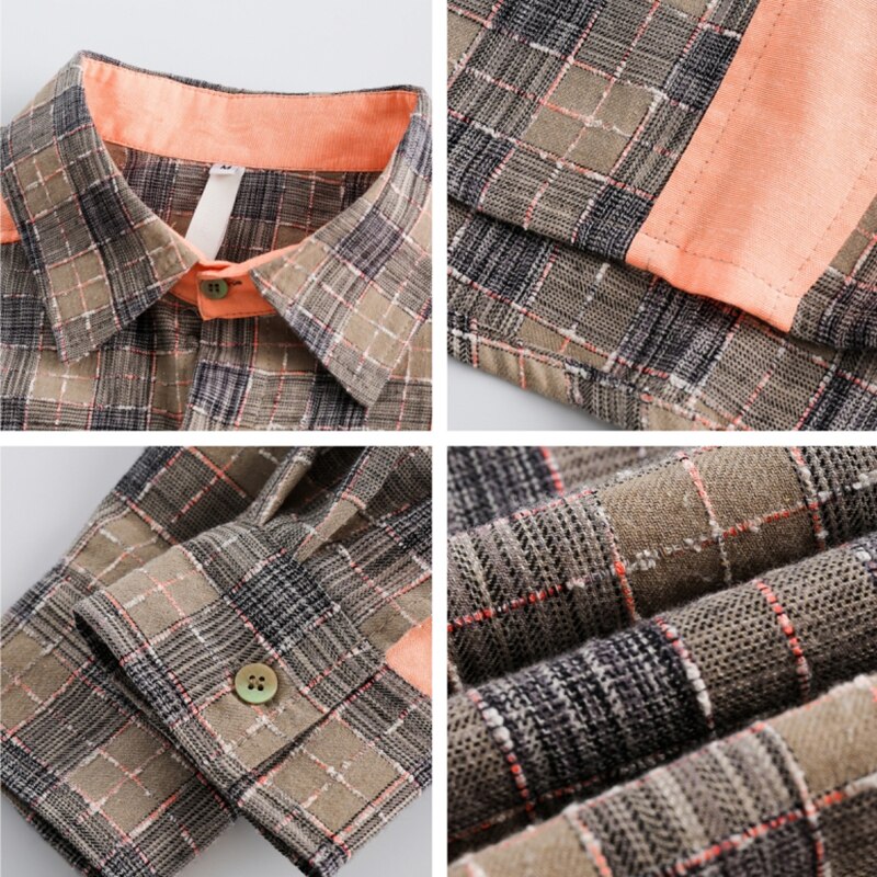 Patchwork Plaid Shirt