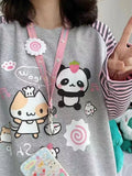 Y2K Adorable Graphic Raglan T-shirt