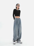 Wide Leg Baggy Denim Pants