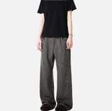 Retro Business Casual Straight Leg Pants