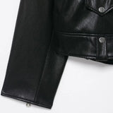 Premium Black PU Leather Motorcycle Jacket