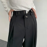 Black Formal Wide Leg Dress Pants