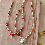 Aesthetic Y2K Colorful Bird Pendant Necklace
