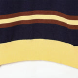 Premium Hip Hop Striped Knitted Polo Sweater
