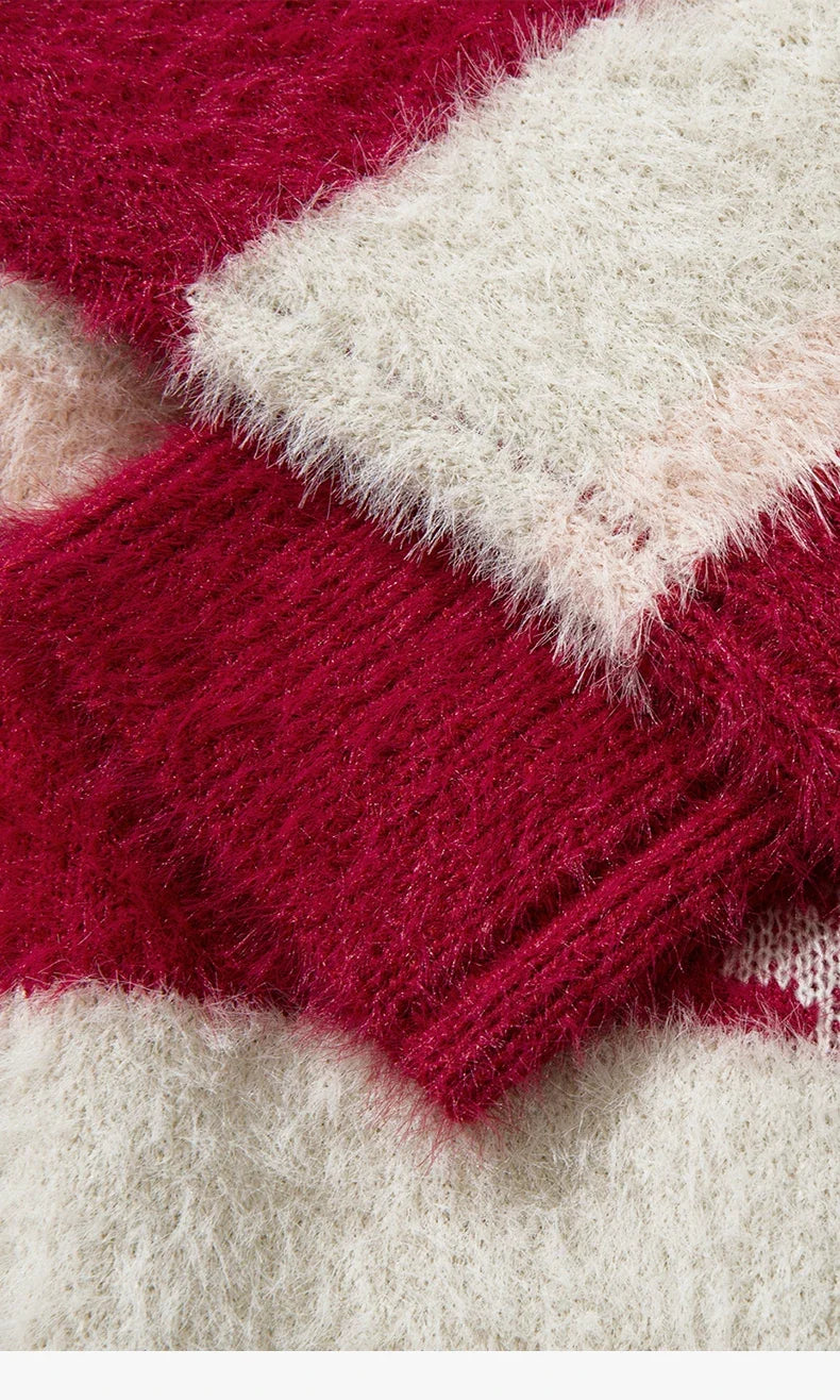 Christmas Snowflake Stripes Knitted Sweater