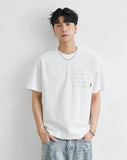 Korean Stylish Pocket Stitch Short Sleeve T-Shirt