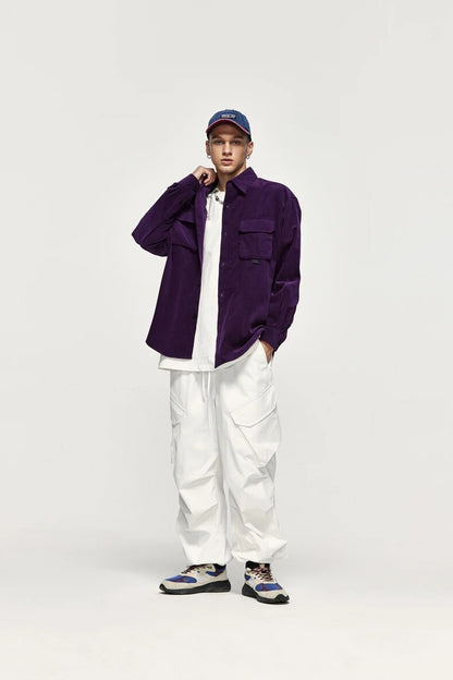 Pleated Baggy Cargo Pants