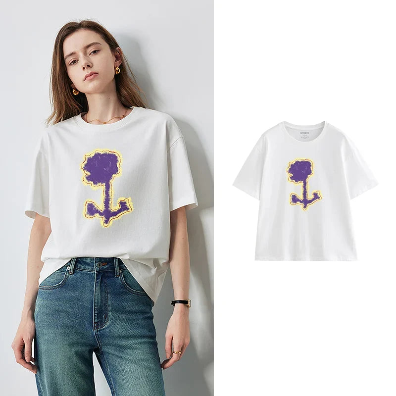 Stylish Short Sleeve Spring T-Shirt
