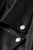 Stylish Faux Long Sleeve Leather Jacket