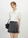 Elegant Layered Collar Office-Ready Blouse Shirt