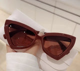 Front view of the red Timeless Elegance Sunglasses
