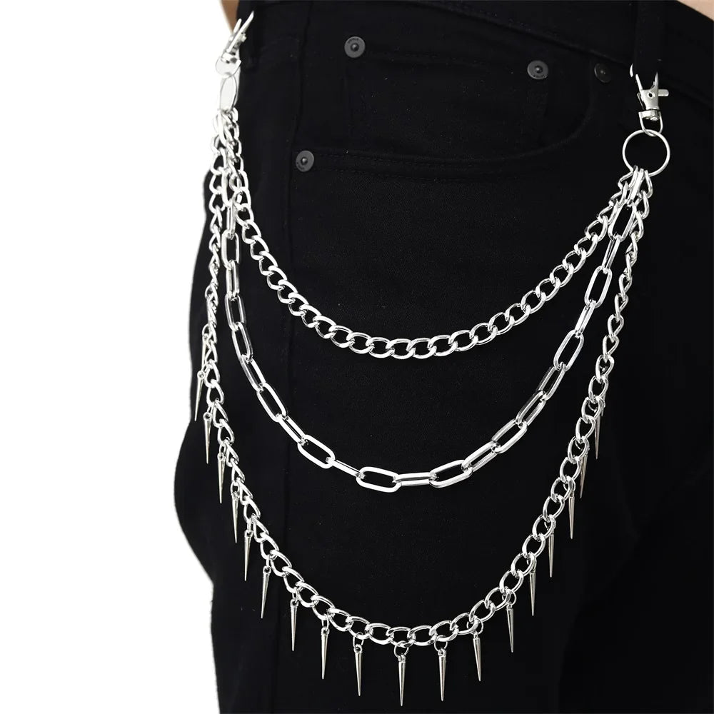 Punk Pentagram Gothic Jeans Chain