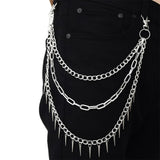 Punk Pentagram Gothic Jeans Chain