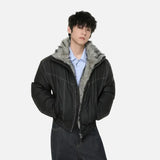 Y2K Thickened Warm Stand Fur Collar Jacket