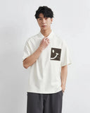 Colorblock Smiley Cartoon Polo Summer T-Shirt
