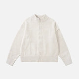 Cozy Stand Collar Warm Knit Cardigan