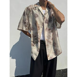 Premium Y2K Oversize Grid Pattern Half Sleeve Shirt