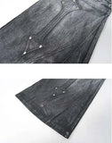 Mens Breathable High-Quality Wide Leg Jeans
