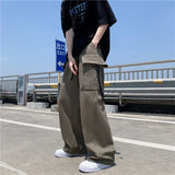 Y2K Japanese Style Loose Straight Leg Cargo Pants