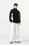 Y2K Streetwear High Collar Casual Long Sleeve Sweatshirt