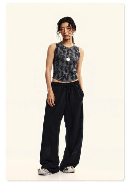 Sleeveless Washed Crop Top