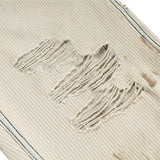 Streetwear Luxury Distressed Ripped Hole Straight Jeans