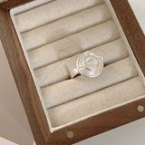 Matte Silver Open Finger Ring
