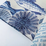 Oceanic Print Button-Up Blouse Shirt
