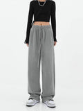 Versatile Wide-leg High Waist Sweatpants