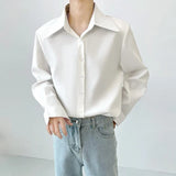 Men's Casual Luxury Vintage Lapel Texture Shirt