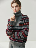 Cozy Vintage Half Zipper Casual knitwear Sweater