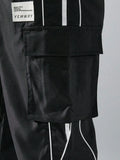 Trendy Casual Star Print Multi Pocket Jogger