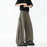 Durable Oversize Brown Cargo Wide Leg Jeans