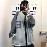 Vintage Streetwear Panelled Zip-Up Sweatshirt