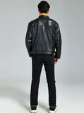 Men Luxury Handsome Patchwork Leather Jacket