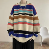 Y2K Striped Knitted Hip Hop Sweater