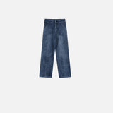 Chic High Waist With Narrow Straight Leg Denim Jeans