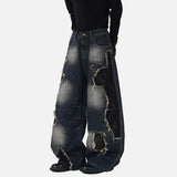 Fashionable Frayed Edge Boot Cut Jeans
