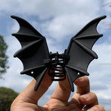 Black Metal Bat Halloween Hair Clips
