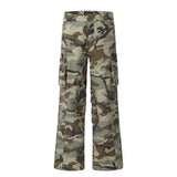 Breathable Streetwear Camouflage Cargo Casual Pants