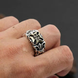 Big Cross Resizble Ring