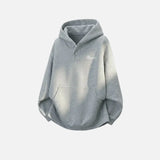 Streetwear Hip Hop Heavyweight Half Breasted Hoodie